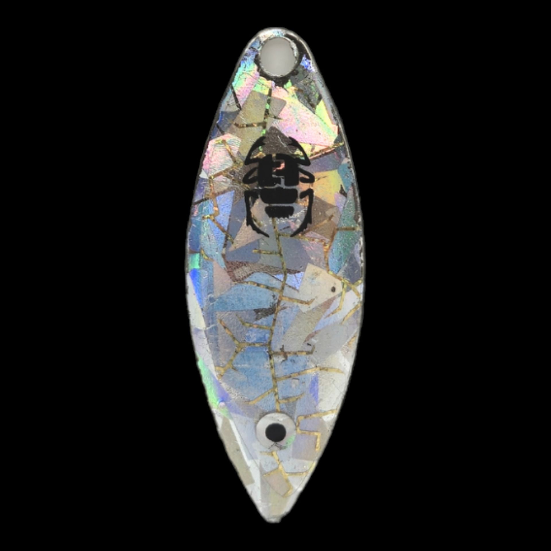 Blade Willow Leaf #02 — Iridescent Silver